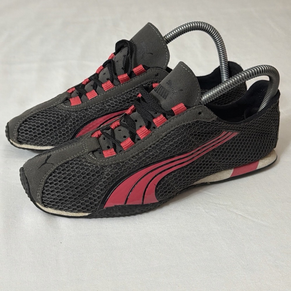 Puma Super Light Weight Eco Rumming Training Shoes Size 7.5 Grey And Pink Accent - Picture 13 of 16